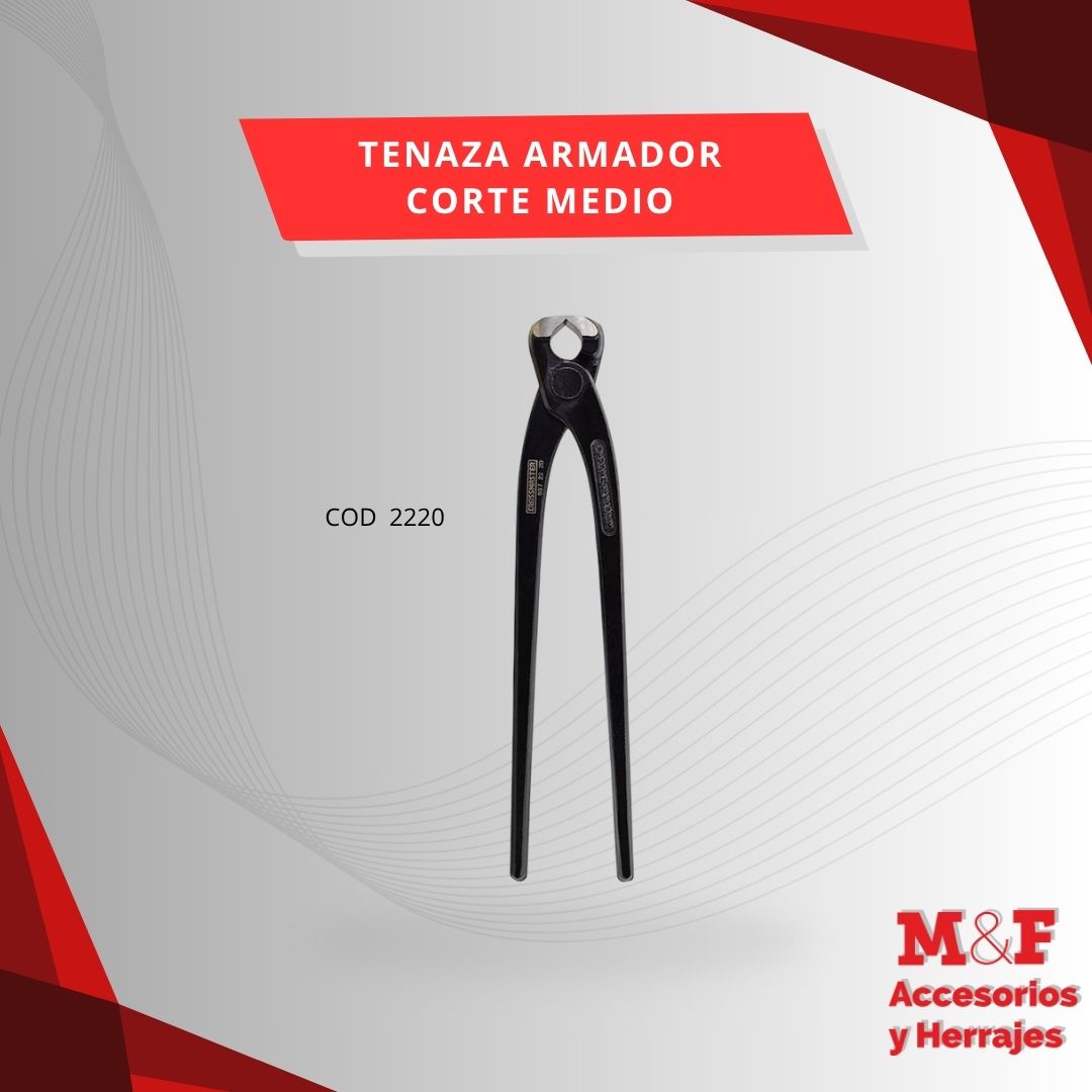Tenaza Armador Corte Medio 9" Crossmaster 